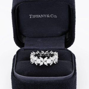 Tiffany Victoria Alternating Band in Platinum